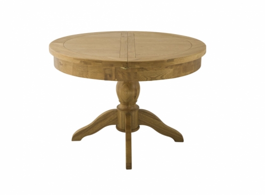 Suffolk Oak Round Ext Dining Table