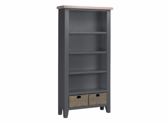 Torquay Charcoal Large Bookcase