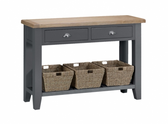 Torquay Charcoal Large Console Table