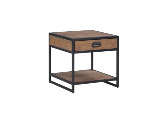 Onyx Lamp/Side Table With Drawer